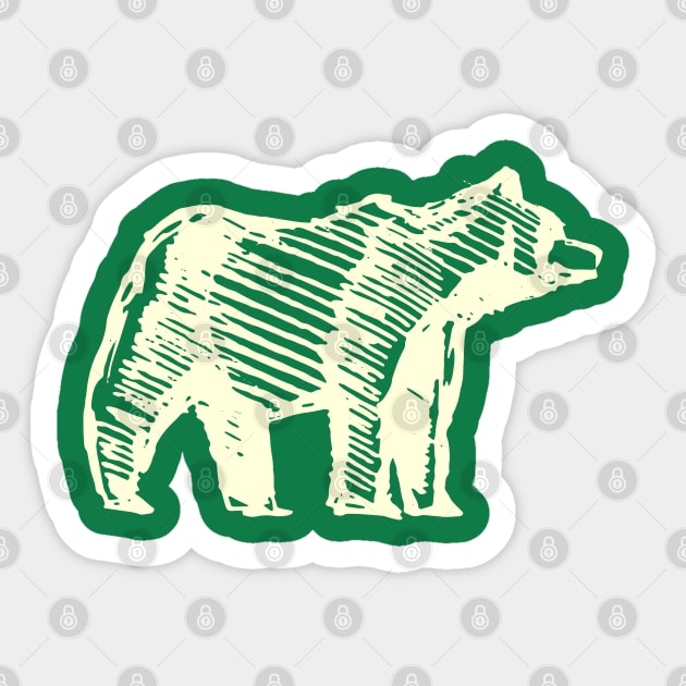 Majestic Grizzly Sticker by NyskaTiden